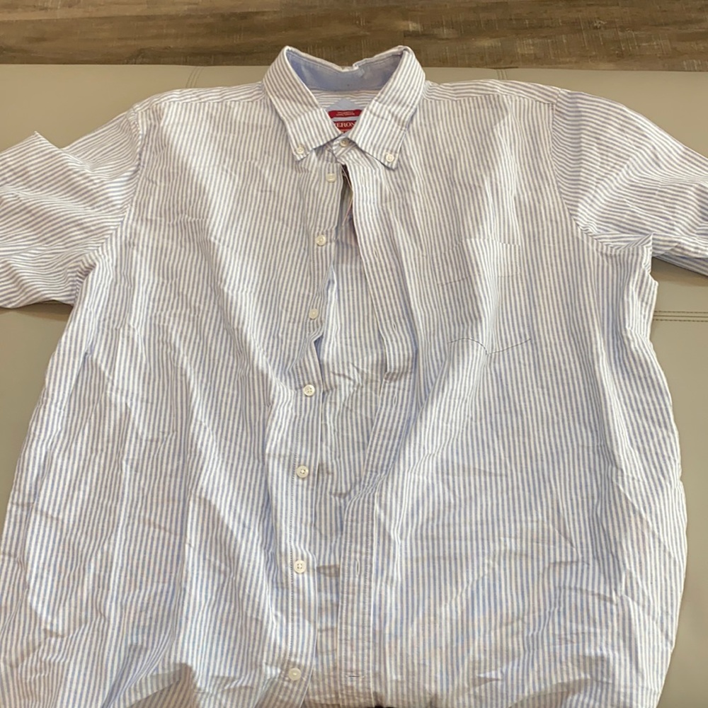 Merona brand, Men’s , 2XL, Blue and white shirt